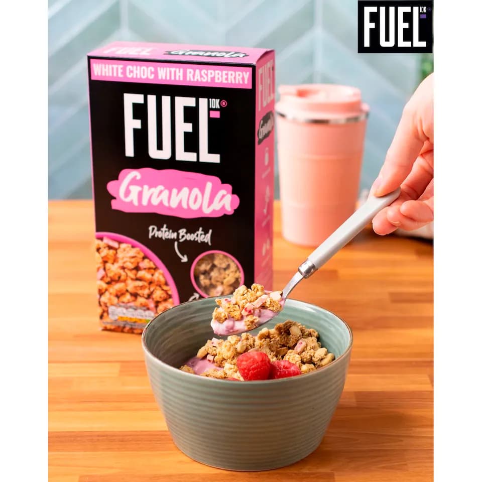 Fuel 10K Protein Granola White Chocolate & Raspberry by Fuel 10K