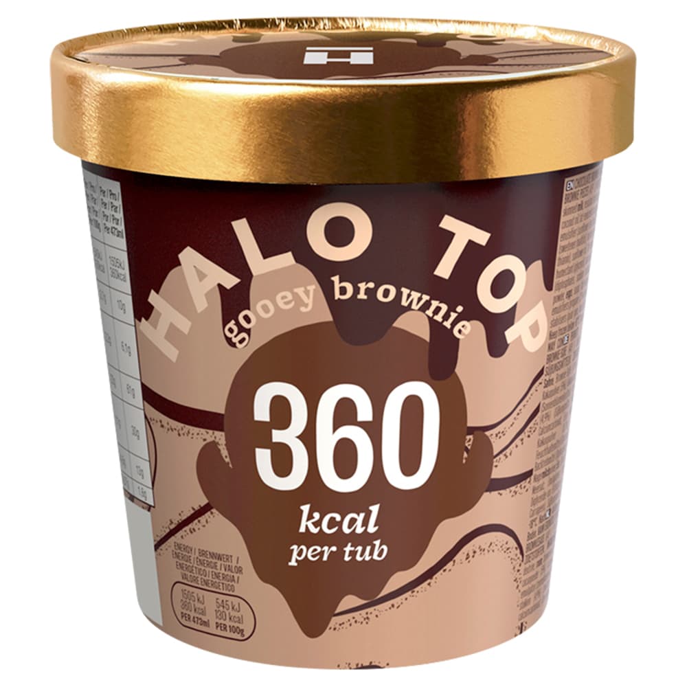 Halo Top Gooey Brownie Ice Cream 460ml by Halo Top