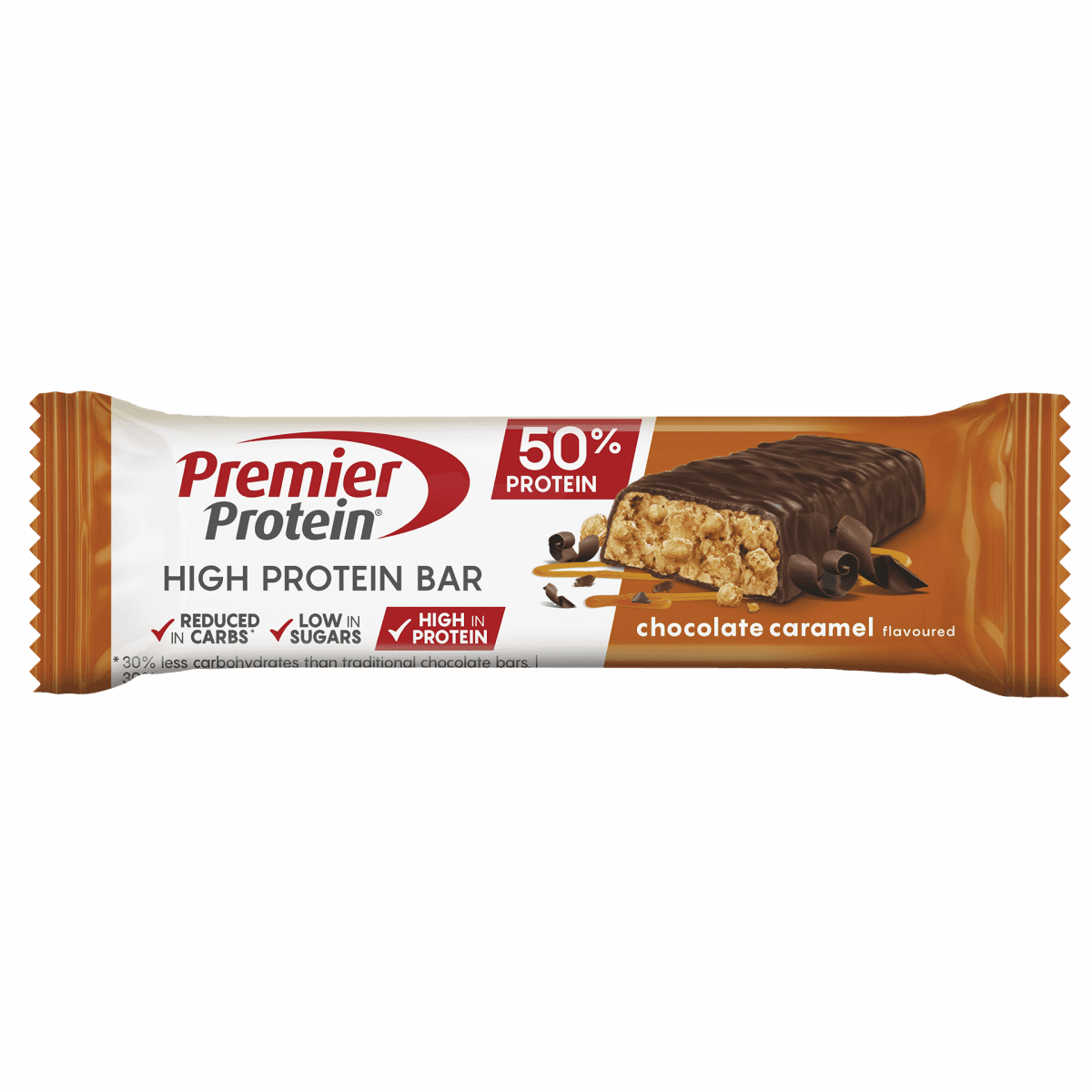 Premier Protein High Protein Bar 50% Chocolate Caramel 40g by Premier Protein