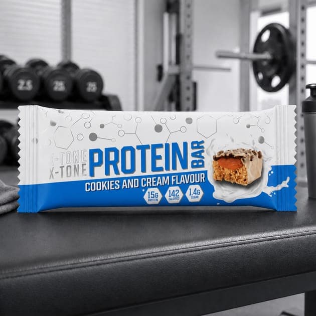 X-Tone Protein Bar 45g - Cookies & Cream x16 by X-Tone
