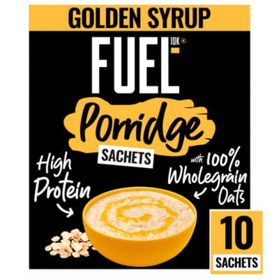 FUEL10K Golden Syrup Protein Porridge Sachets 10x36g by FUEL10K