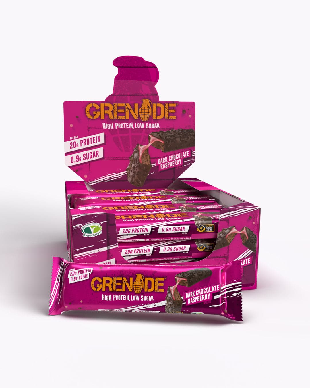 Grenade Protein Bar - Dark Chocolate Raspberry by Grenade