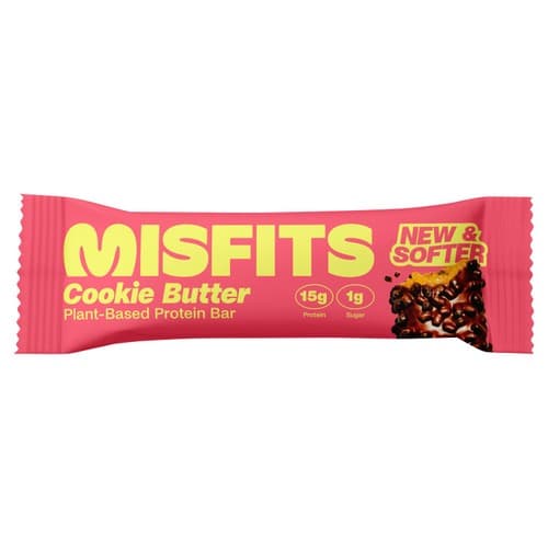 Misfits Plant Powered Protein Bar - Cookie Butter by Misfits