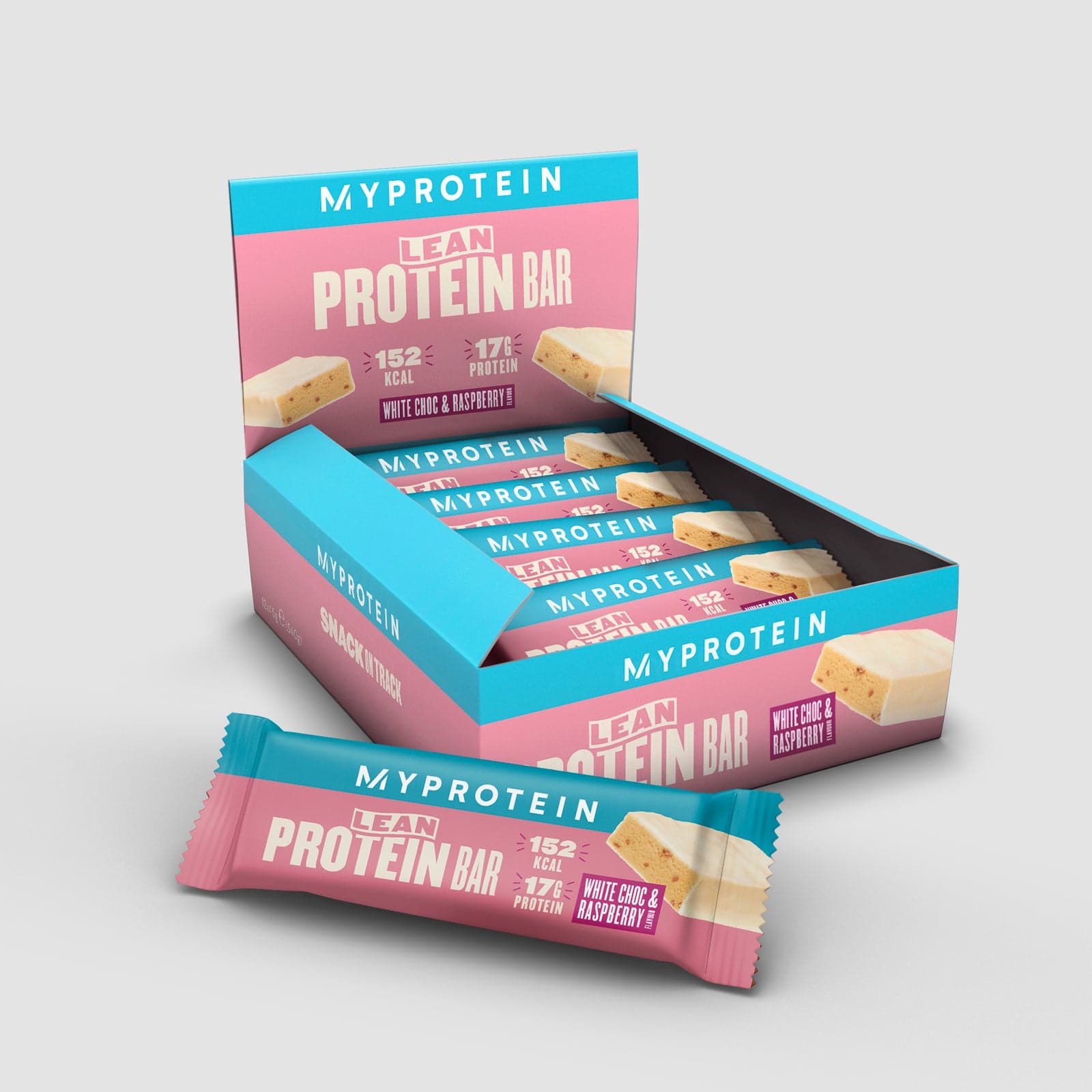 MyProtein Lean Protein Bar White Chocolate & Raspberry 12 x 45g by MyProtein