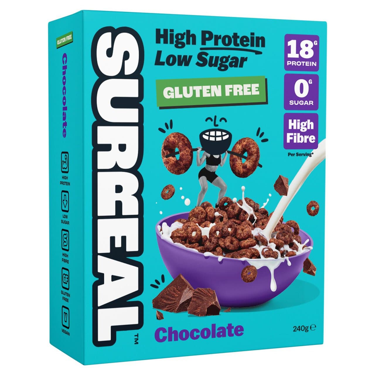 Surreal Cocoa High Protein Cereal 240g by Surreal